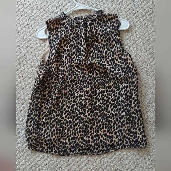 J. Crew factory Leopard ruffle tie-neck top size Small - Picture 4 of 10